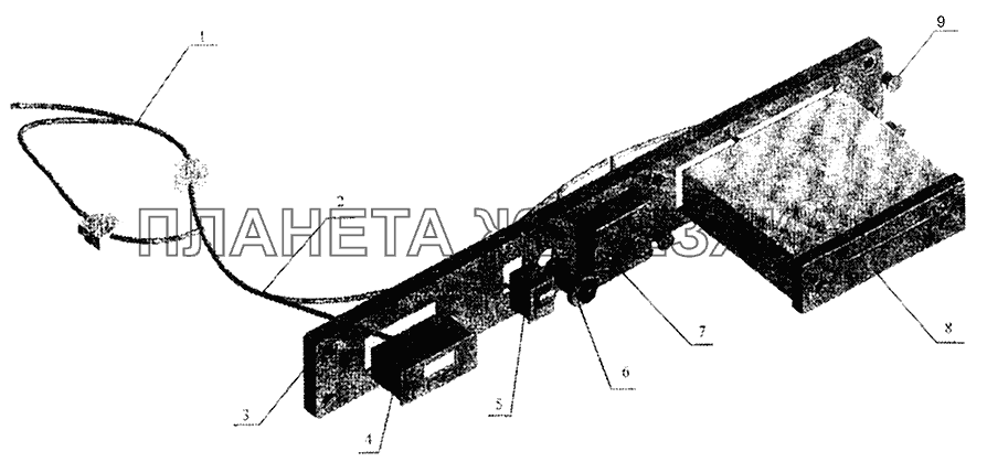 Установка электрооборудования МАЗ-5440