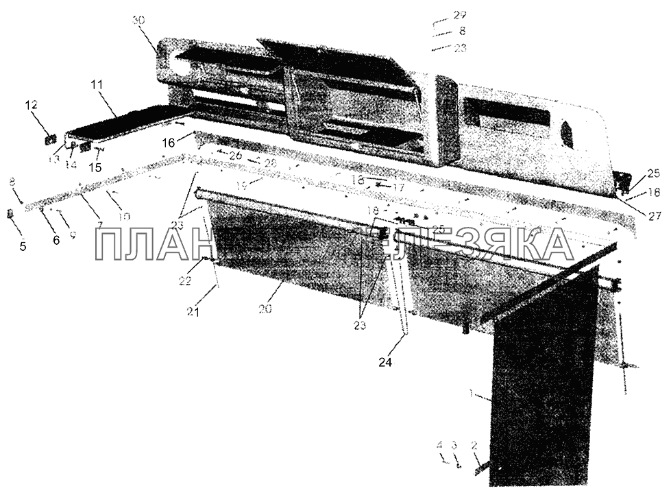 Установка шторок и козырька МАЗ-5440