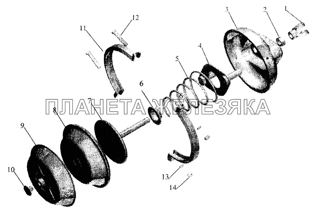 Камера тормозная МАЗ-5440