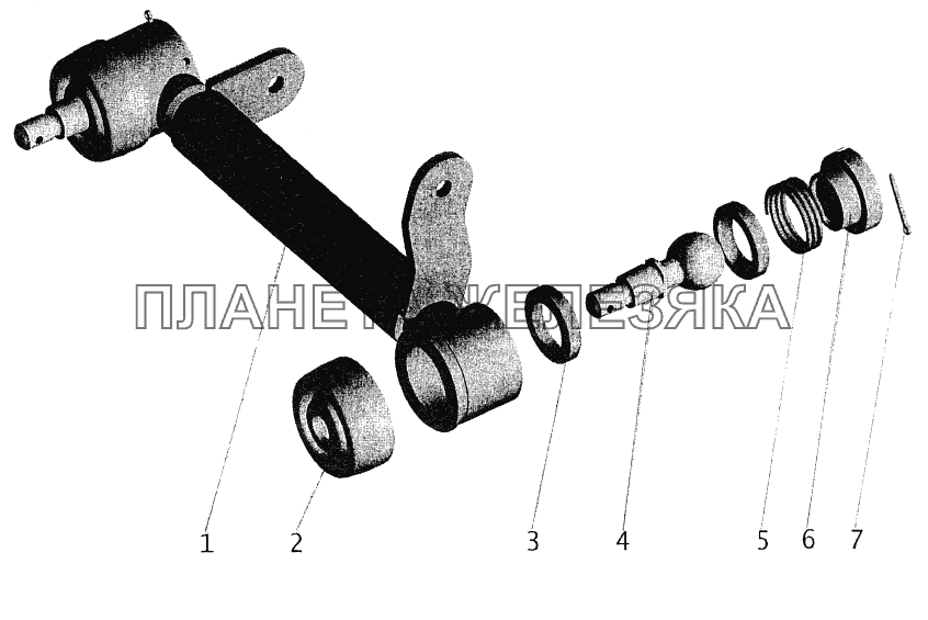 Хвостовик 64302-1703447 МАЗ-544069