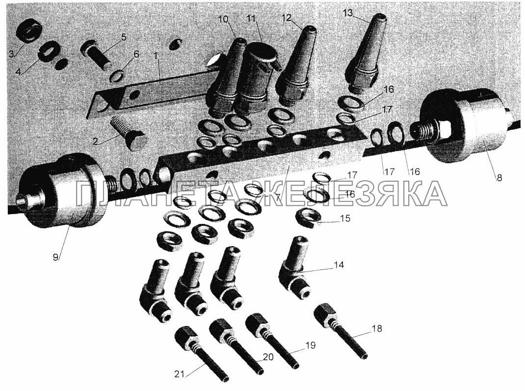 Установка датчиков МАЗ-544069