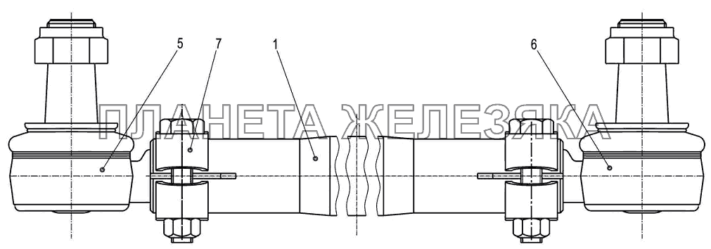 Тяга поперечная 643008-3003052-000 МАЗ-5440B5