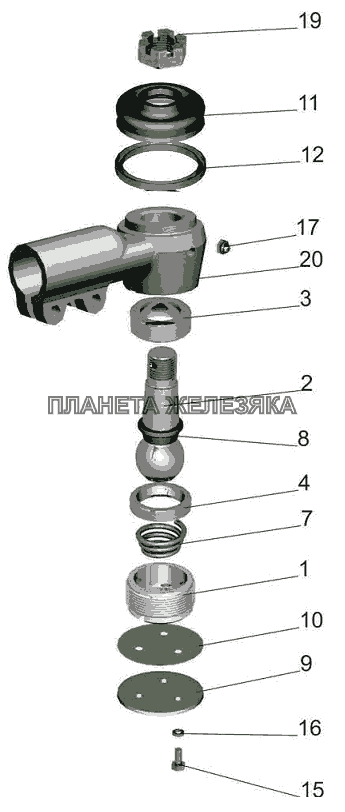 Наконечник 6422-3003056 МАЗ-5440B5