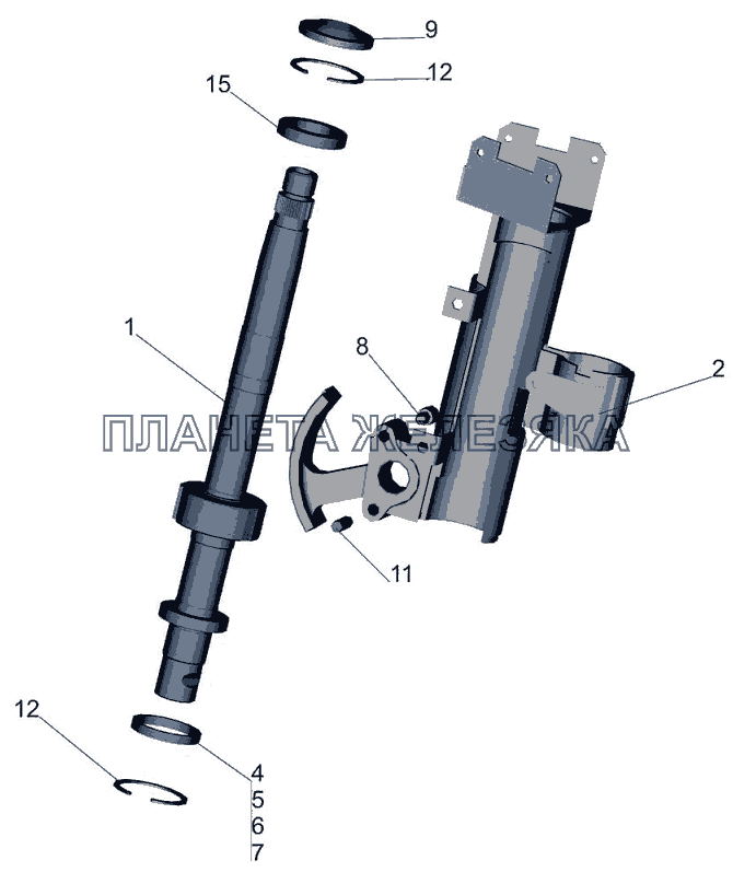 Колонка 5440-3444010 МАЗ-5440B5