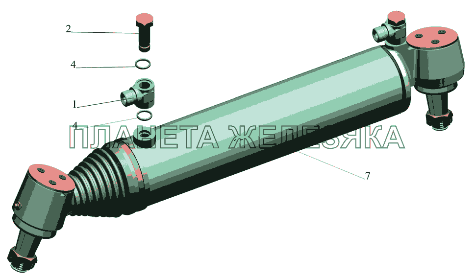 Цилиндр гидравлический 6430-3405004 МАЗ-5440B5