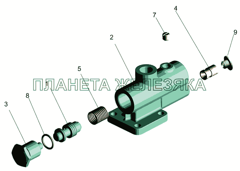 Клапан расхода и давления 5336-3407260 МАЗ-5440B5