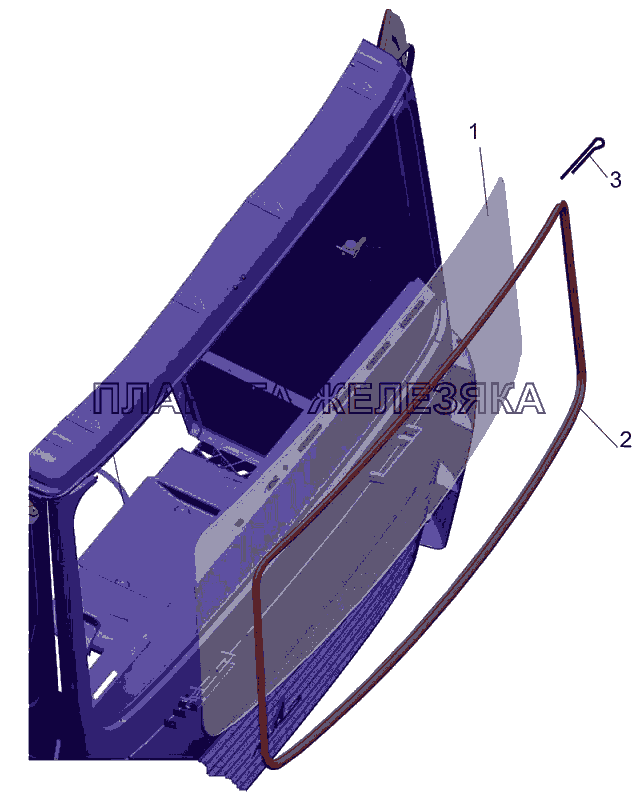 Установки стекла 6430-5200010 МАЗ-5440B5