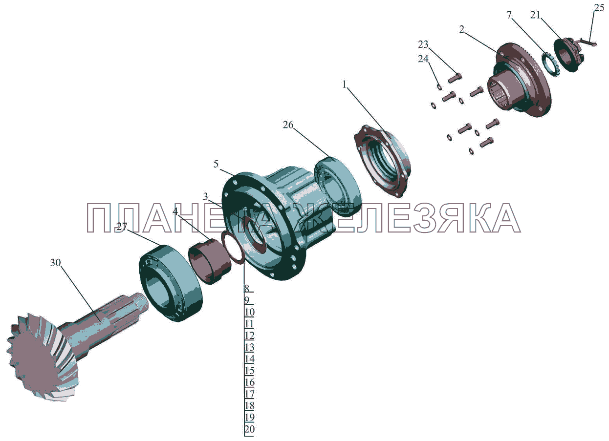 Шестерня ведущая МАЗ-5440B5