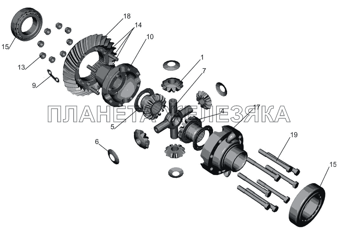 Дифференциал МАЗ-5440B5