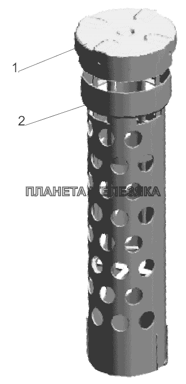 Труба наливная с пробкой 6430-1101083 МАЗ-5440B9, 6430B9