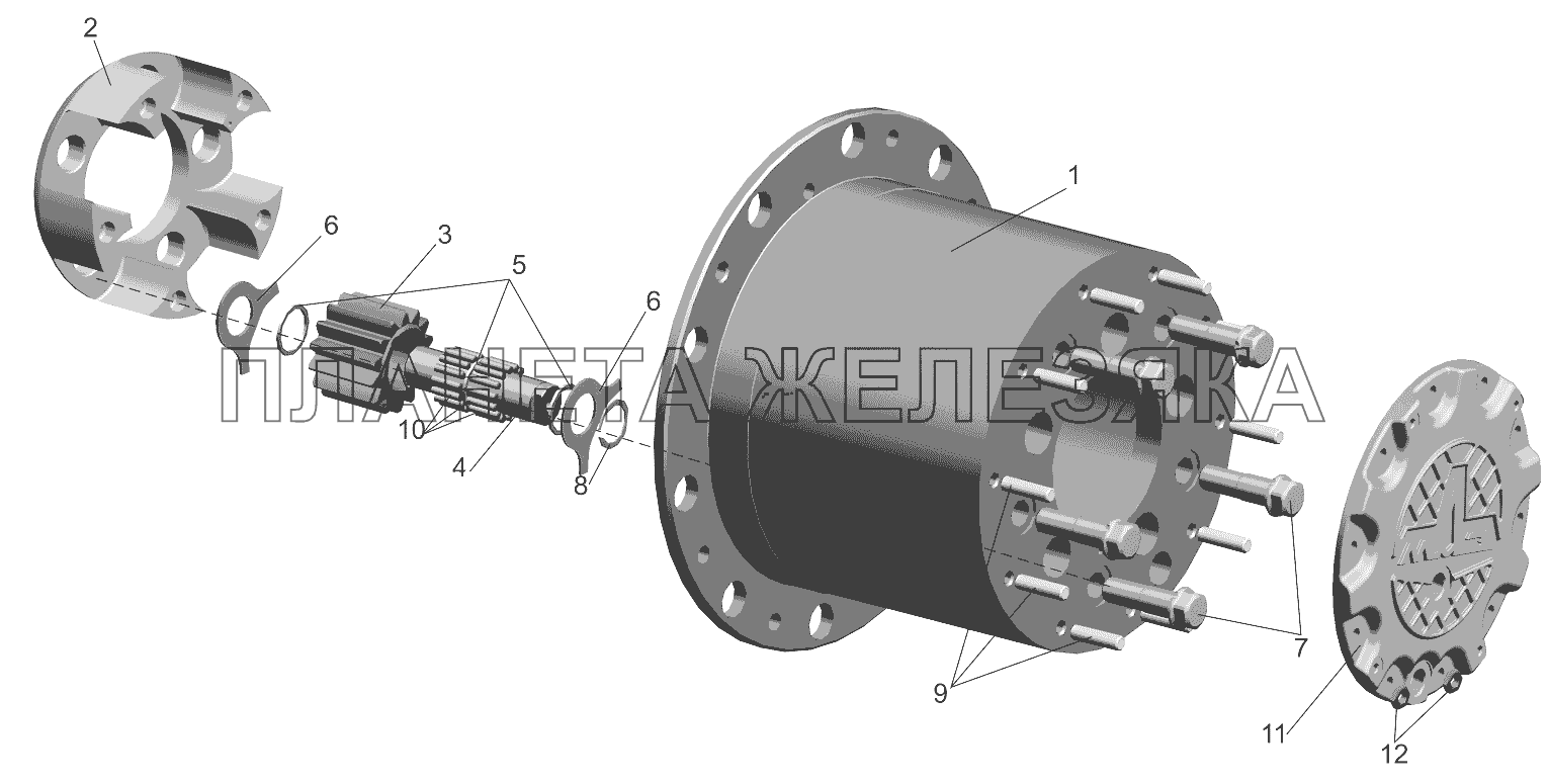 Корпус водила 5440-2405029 ( альтернатива комплекта 5440-2405029-020) МАЗ-5440B9, 6430B9