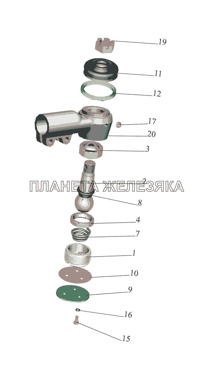 Наконечник 6422-3003056 МАЗ-5440E9