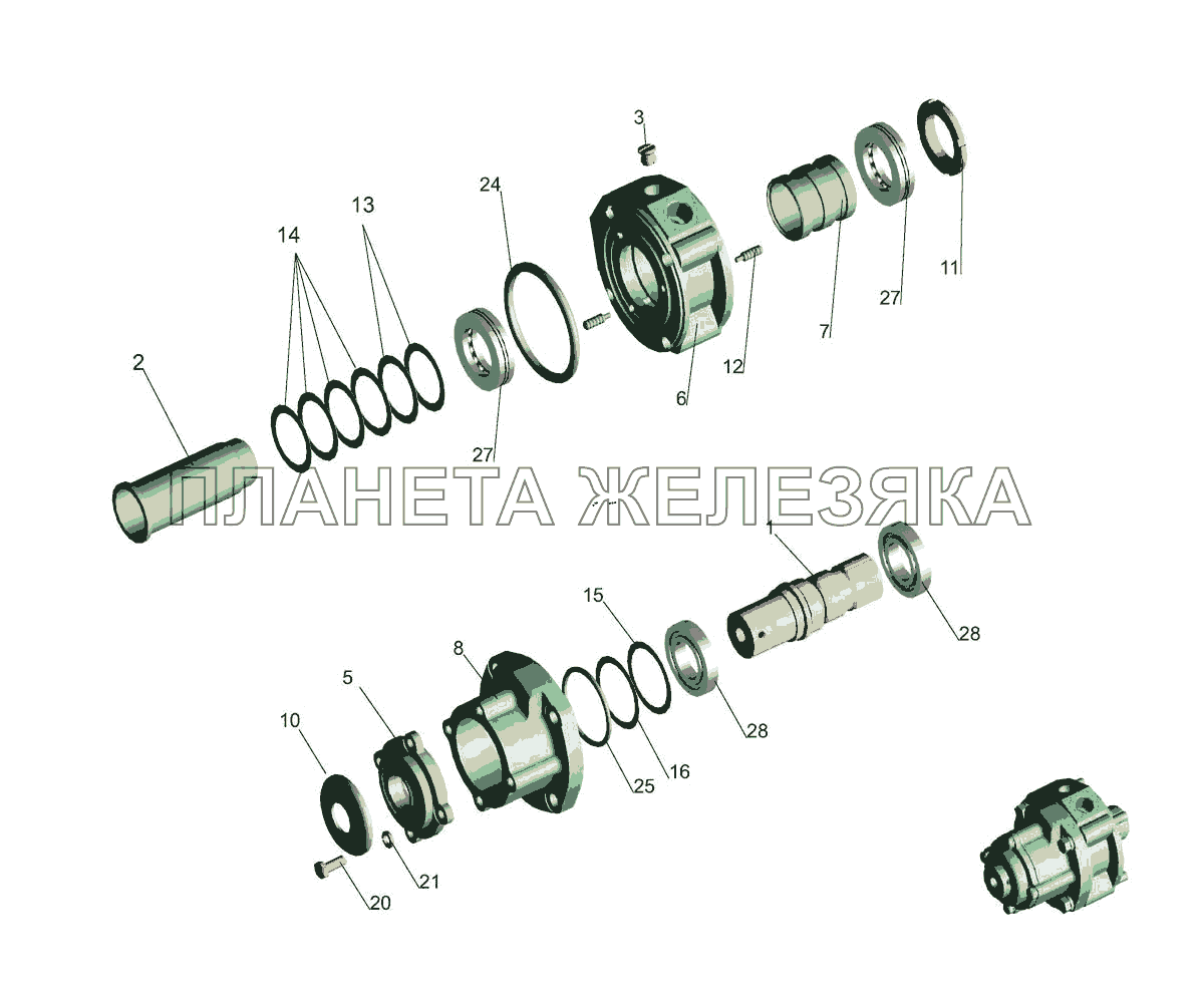 Распределитель 5336-3416010-01 МАЗ-5440E9