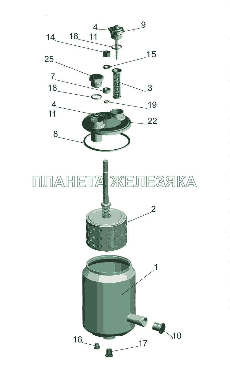 Бак масляный 5336-3410010-10 МАЗ-5440E9