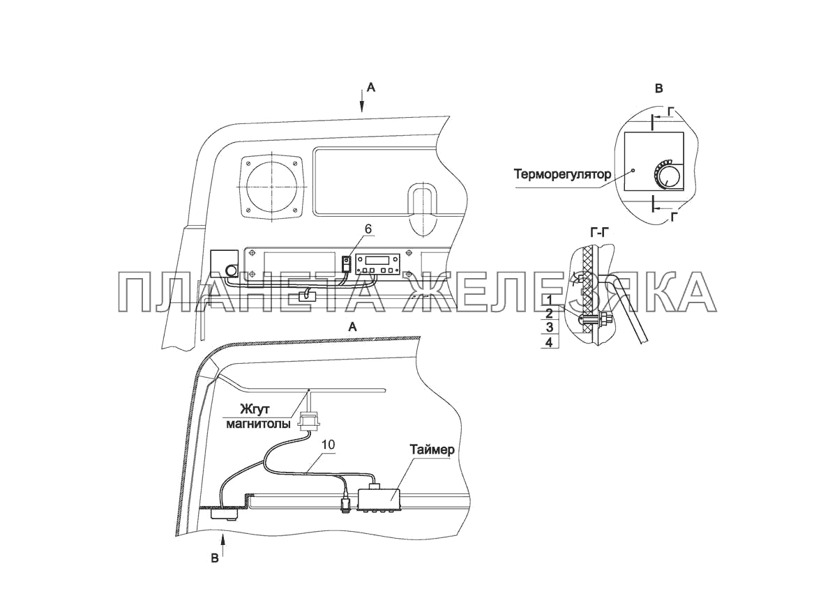 Установка таймера 544019-3700086 МАЗ-5440E9