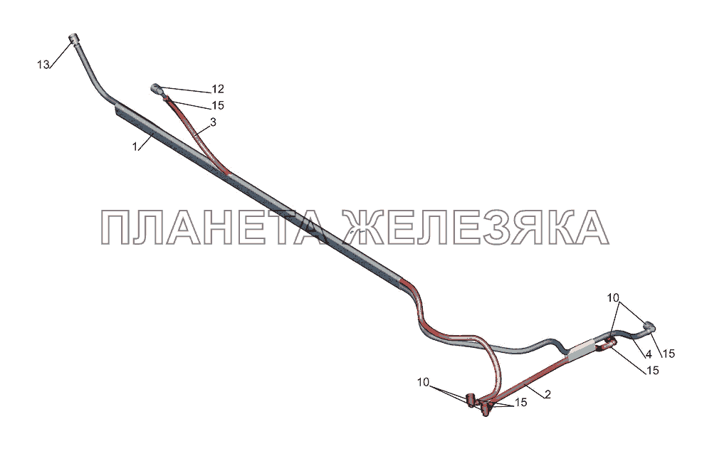 Шланги в оболочке 544019-1402010 МАЗ-5440E9