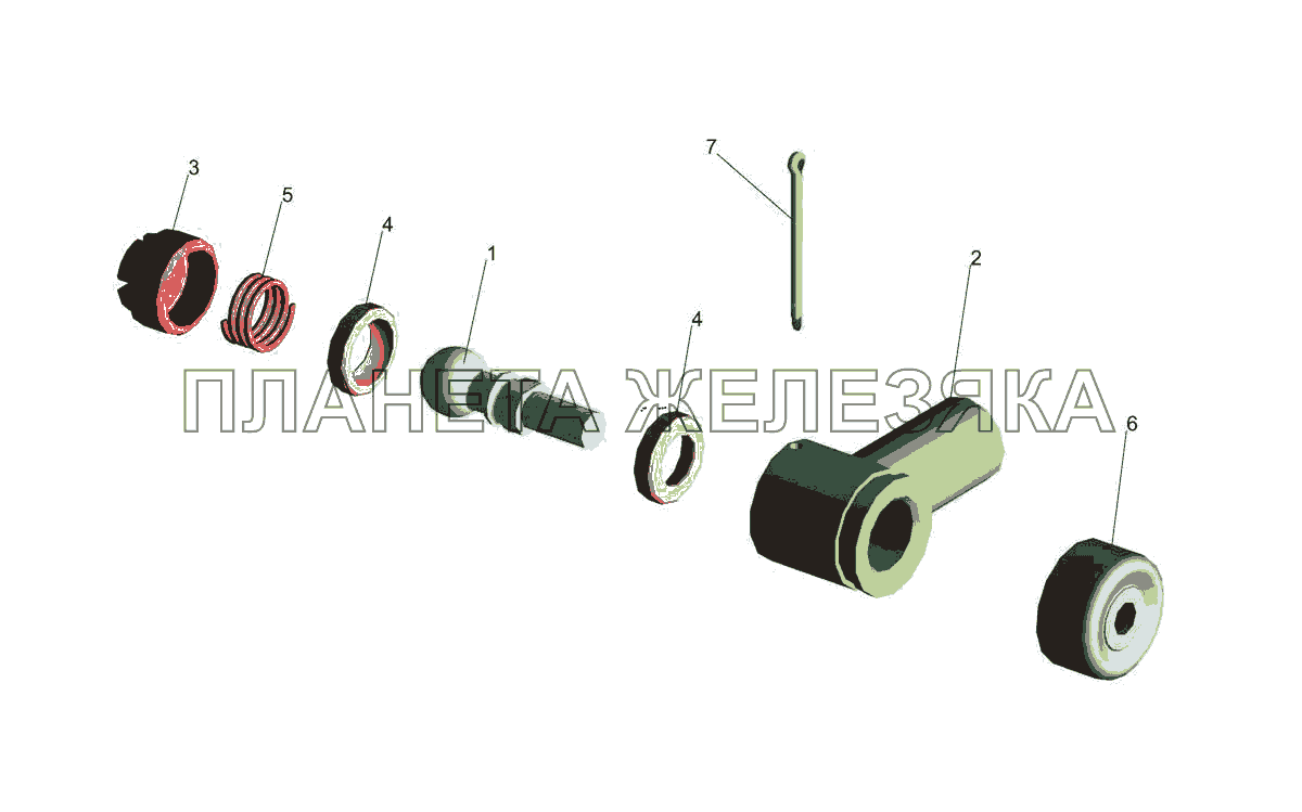 Наконечник	6422-1703250 МАЗ-5440E9