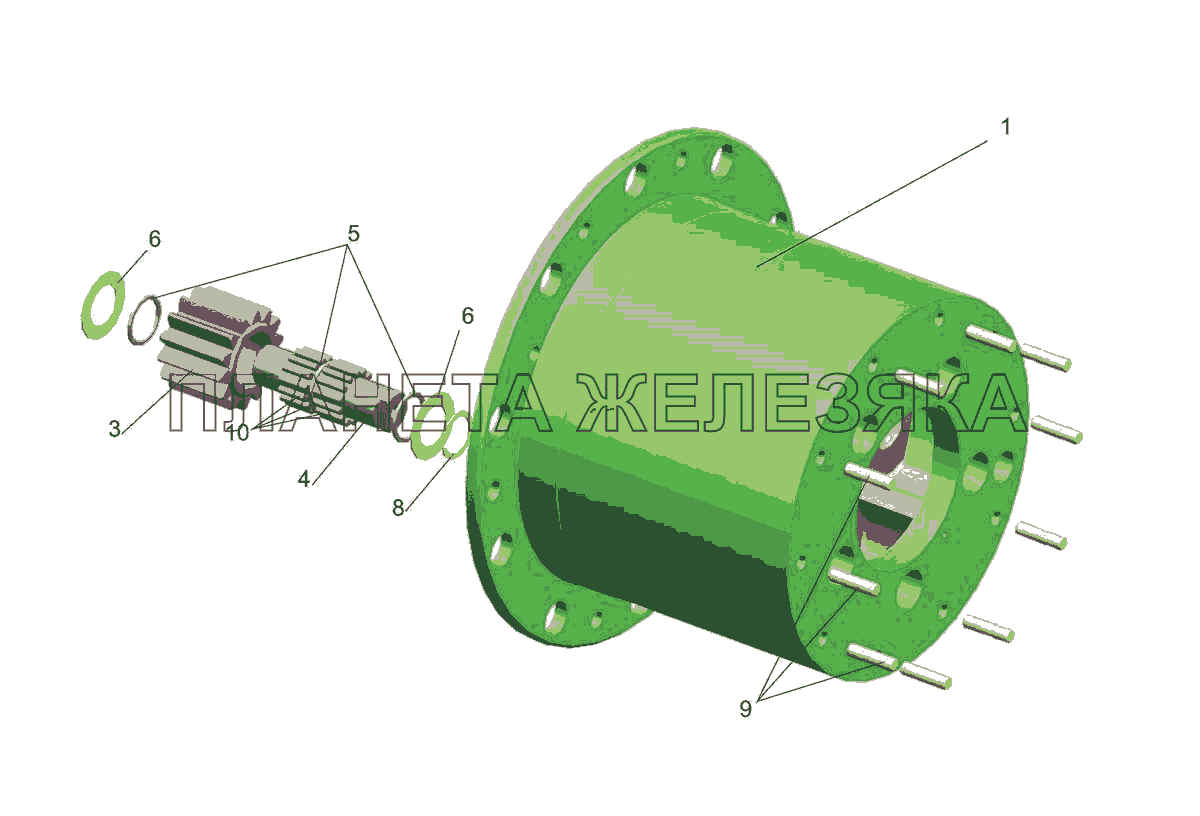 Корпус водила 5440-2405029-020 МАЗ-5440E9