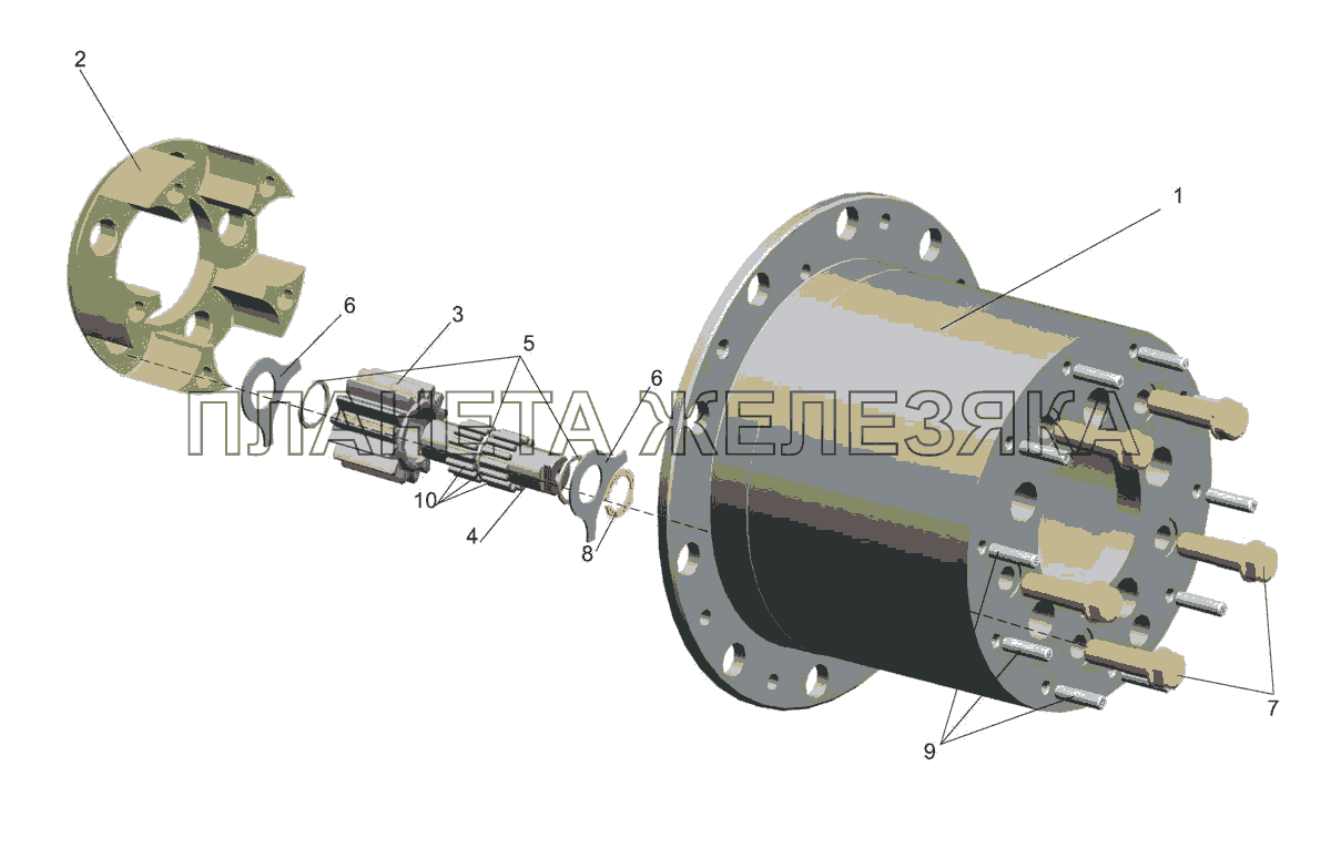 Корпус водила 5440-2405029 (альтернатива комплекта 5440-2405029-020) МАЗ-5440E9