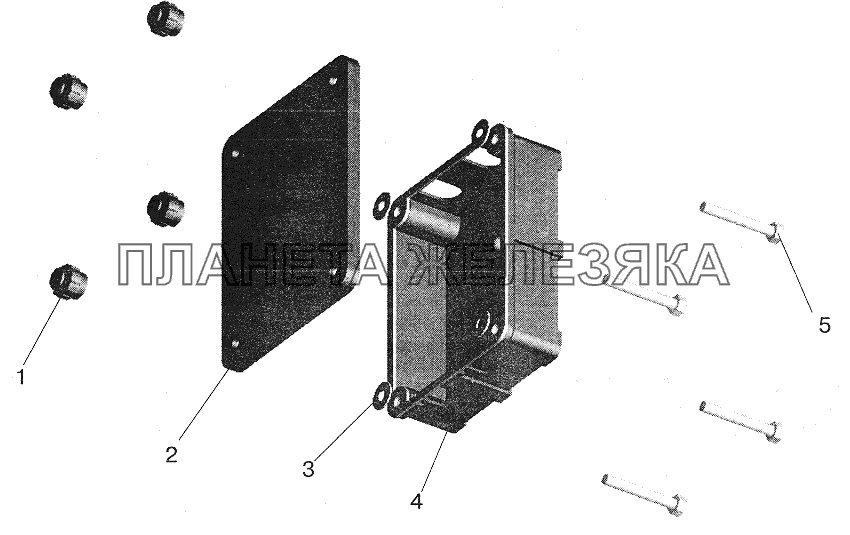 Коробка задних фонарей МАЗ-5516 (2003)