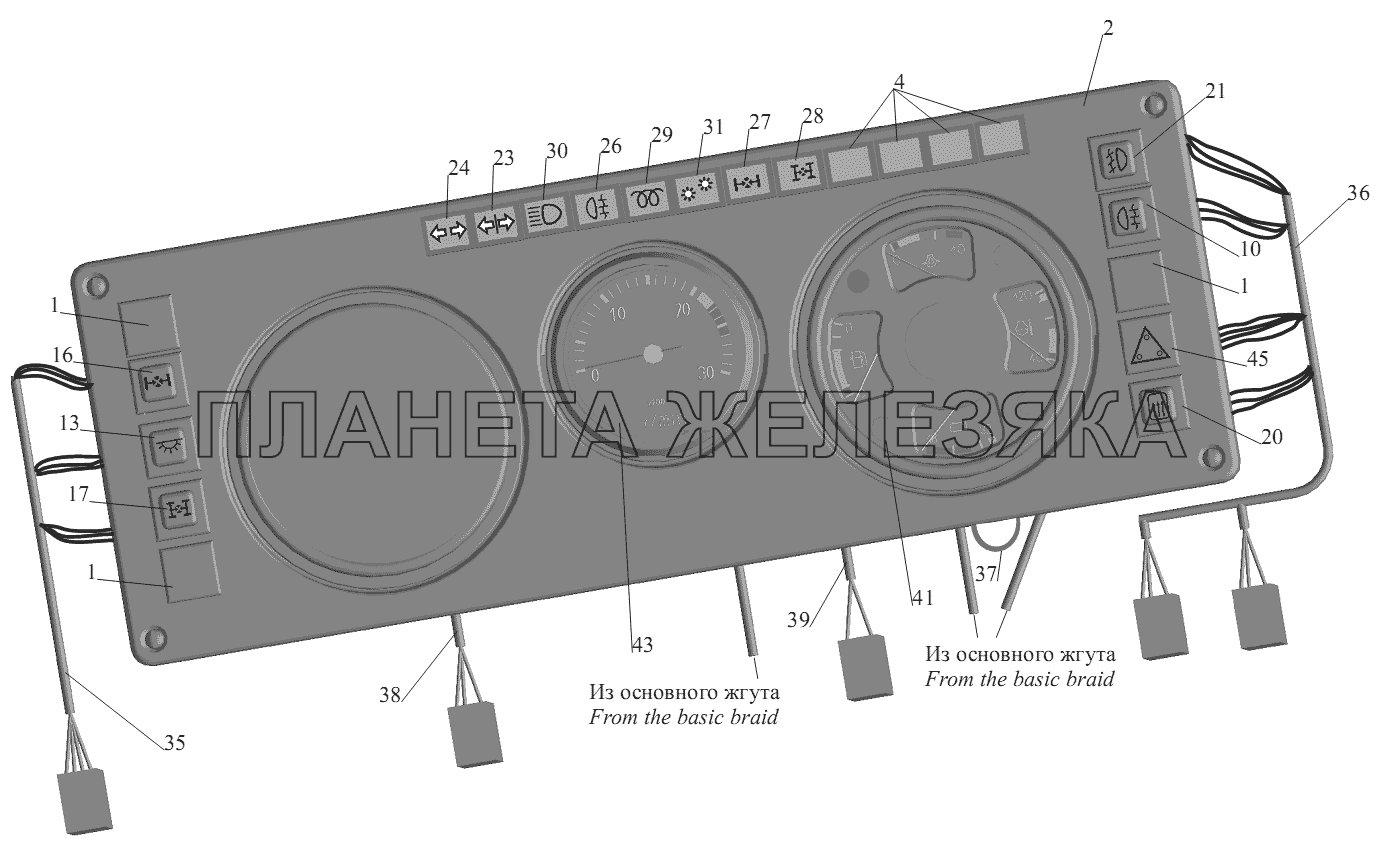 Щиток приборов 6303-3805010 МАЗ-551605