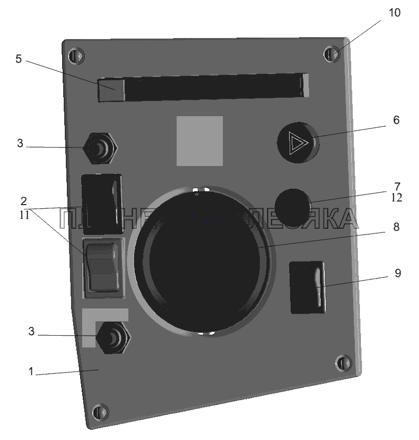 Установка дополнительного щитка приборов 64229-3805012 МАЗ-551605