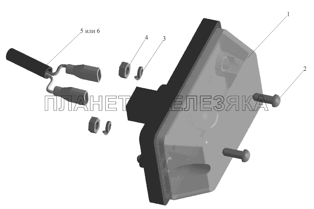 Установка бокового указателя поворота МАЗ-551605