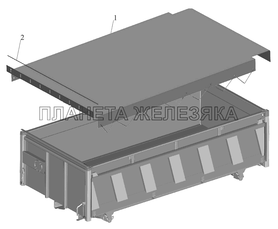 Установка тента 551605-8500004 МАЗ-551605