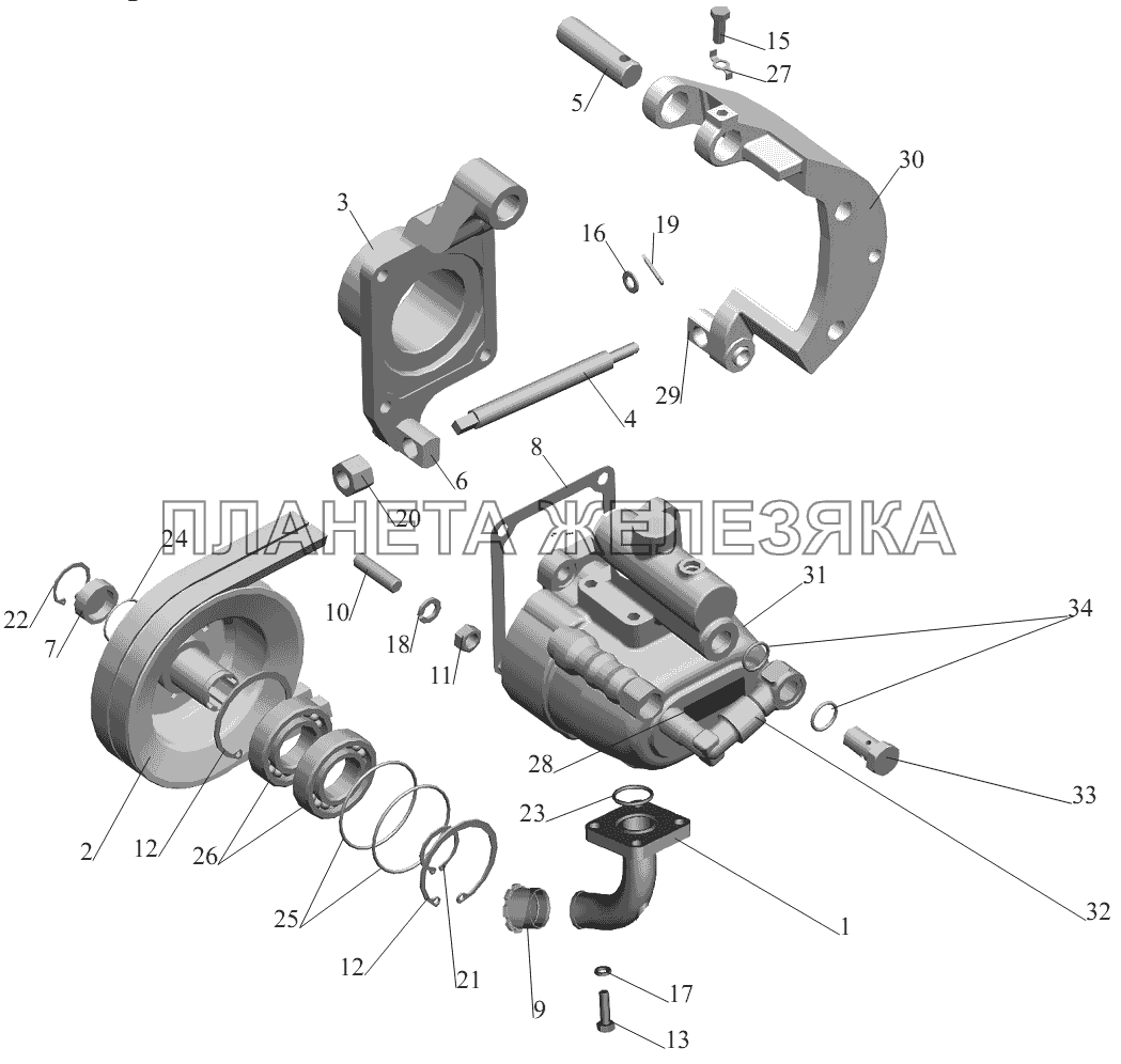 Насос 630300-3407010 (-700) МАЗ-551605