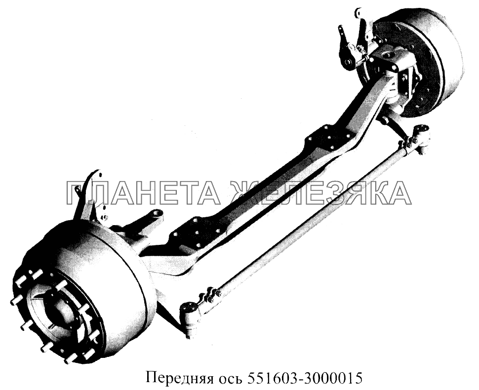 Передняя ось МАЗ-5516А5