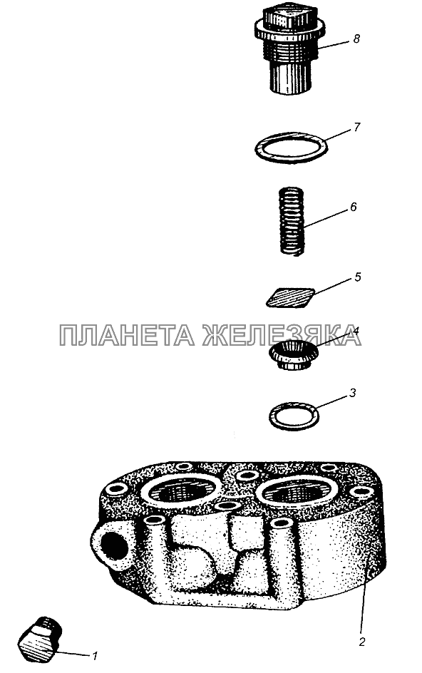 Головка компрессора МАЗ-5549