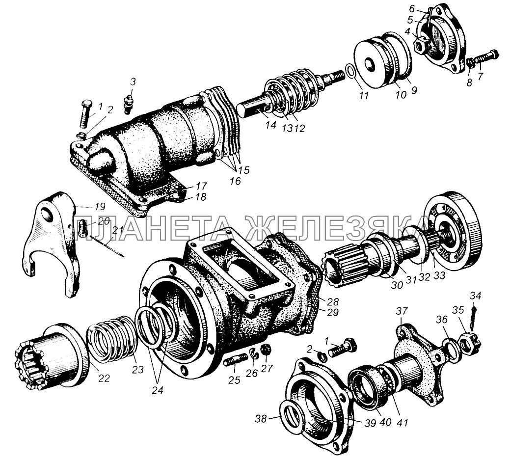 Коробка отбора мощности МАЗ-509А МАЗ-5549