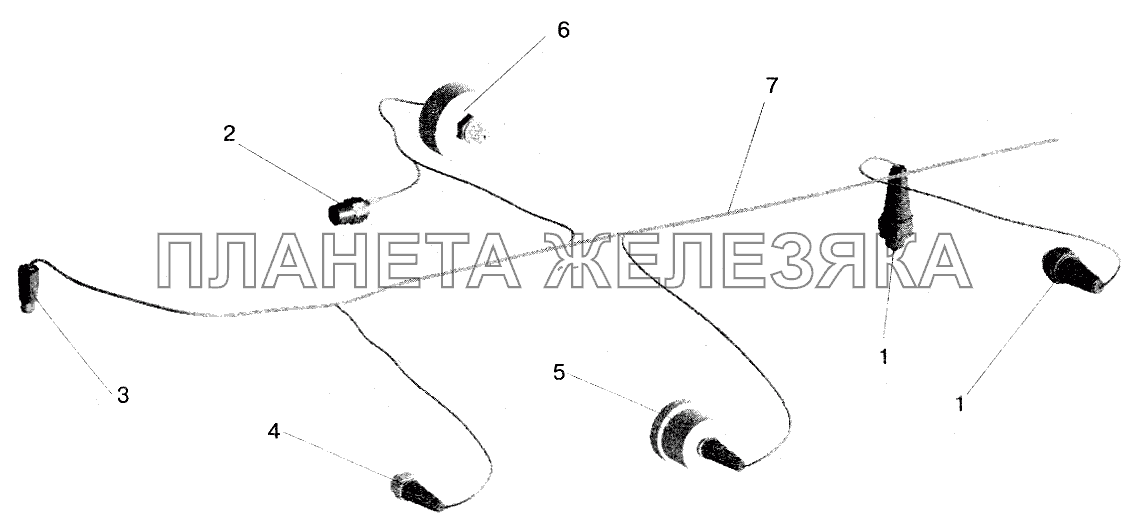 Установка датчиков на двигателе МАЗ-5551 (2003)