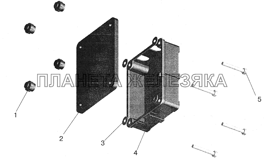 Коробка задних фонарей МАЗ-5551 (2003)