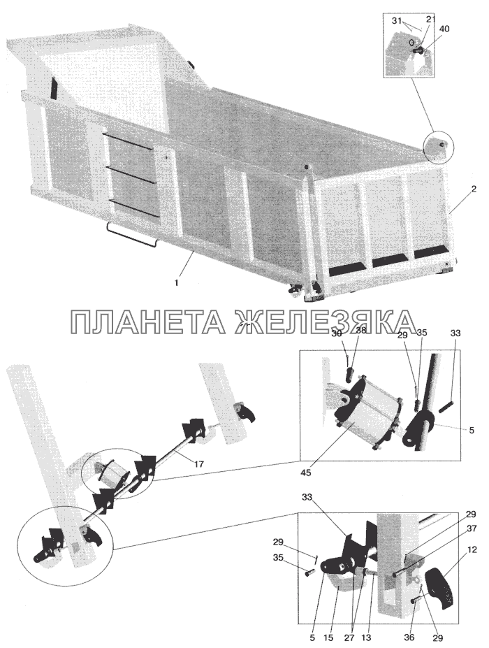 Платформа 5516-8500020-070 МАЗ-5551 (2003)