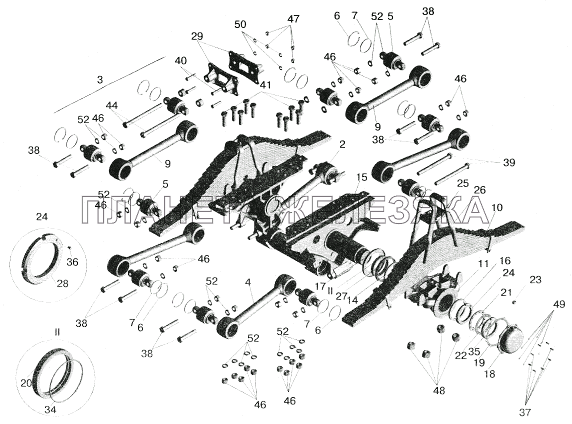 Подвеска балансирная 642205-2900002 МАЗ-5551 (2003)