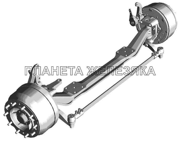 Передняя ось МАЗ-555102, 5551А2