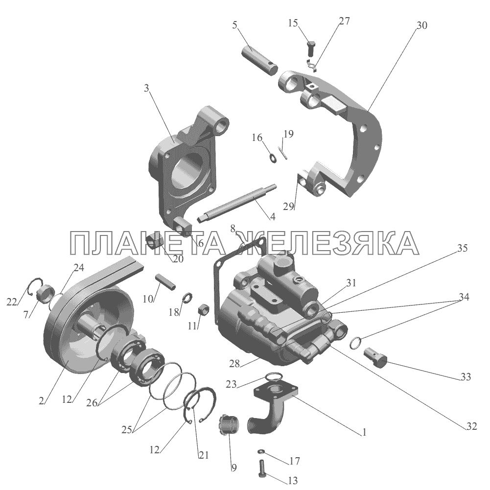 Насос 630300-3407010 (-700) МАЗ-555102, 5551А2