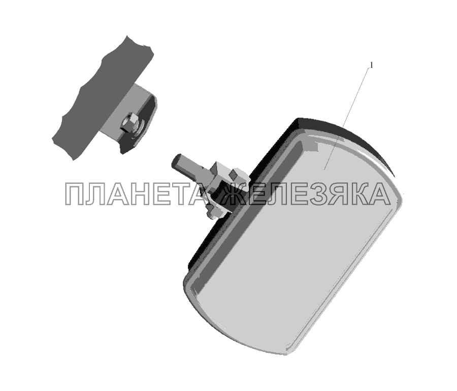Установка противотуманной фары МАЗ-555142