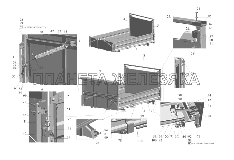 Платформа МАЗ-555142