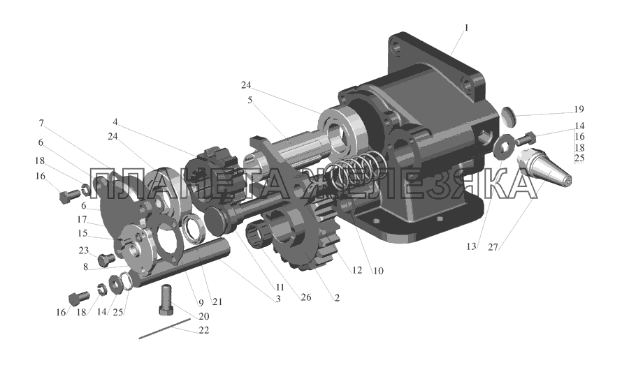 Коробка отбора мощности 555142-4202010 МАЗ-555142