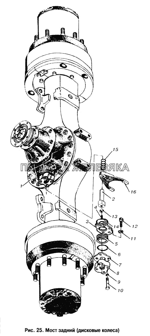 Мост задний (дисковые колеса) МАЗ-6303