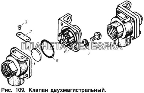 Клапан двухмагистральный МАЗ-6303