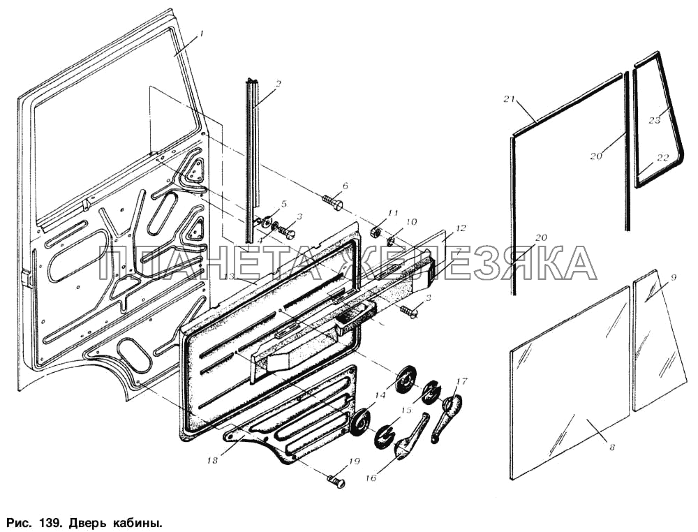 Дверь кабины МАЗ-6303