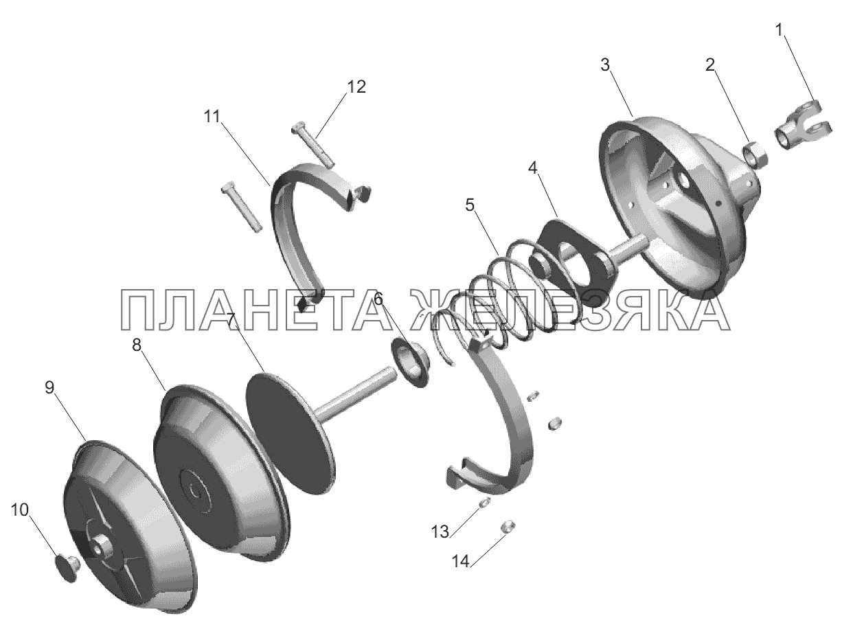 Камера тормозная МАЗ-631236