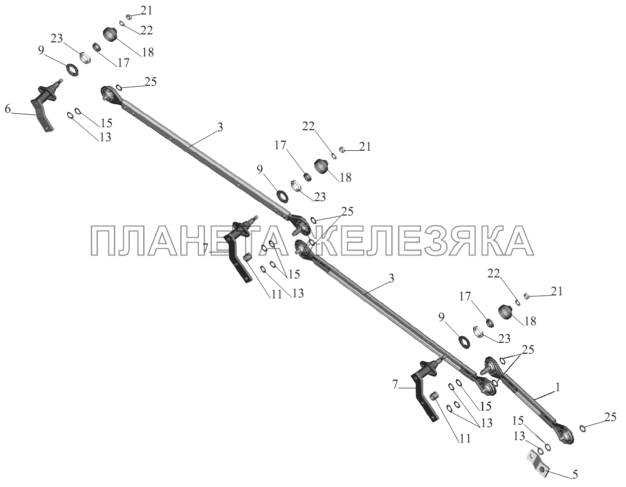 Привод стеклоочистителя 6430-5205500-010 МАЗ-631236