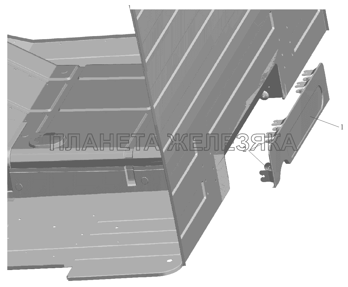 Установка экранов 544003-8400026 МАЗ-631236