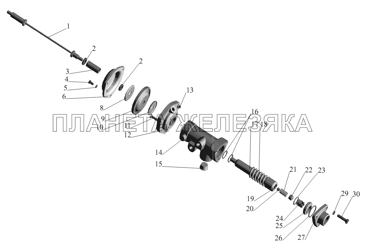 Клапан 5550-8607010 МАЗ-631236