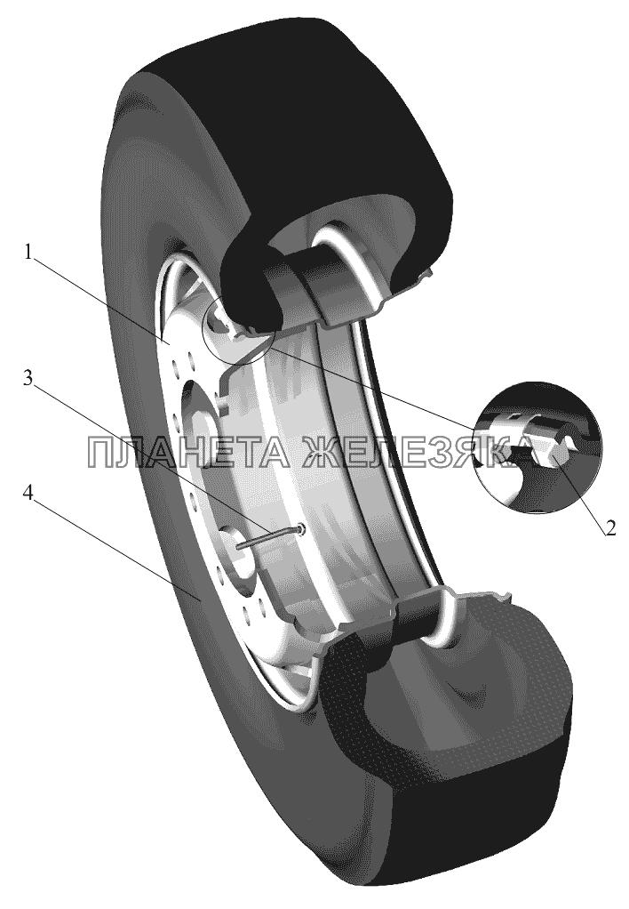 Колесо и шина МАЗ-631236