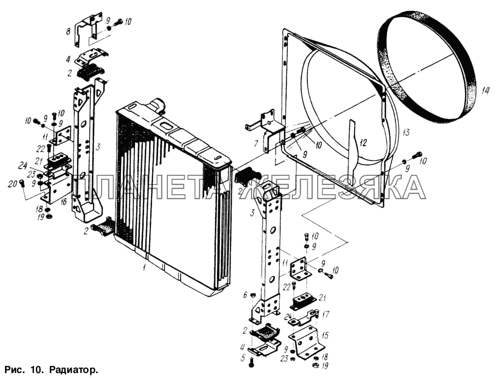 Радиатор МАЗ-6317